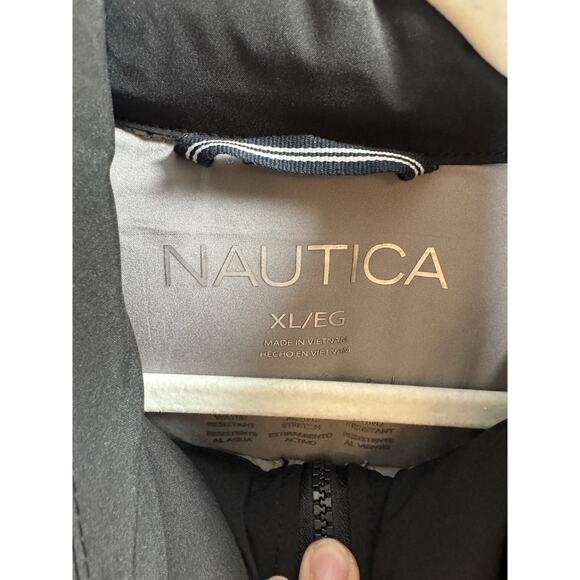 Nautica Men's Black Quilted Full Zip Puffer Jacket Water Wind Resistant XL - Picture 2 of 11